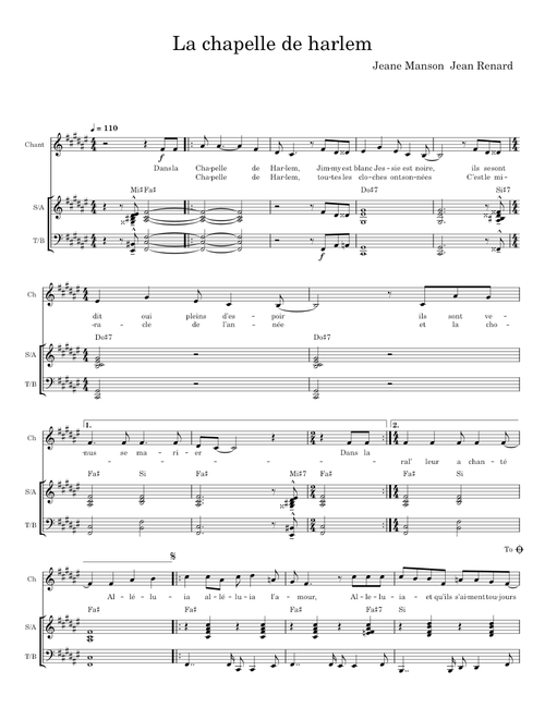 La chapelle de harlem  – jean renard