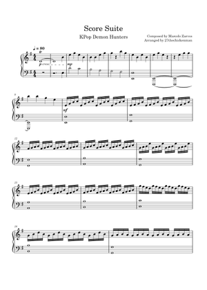 Play Official version of Score Suite Sheet Music by Marcelo Zarvos for ...