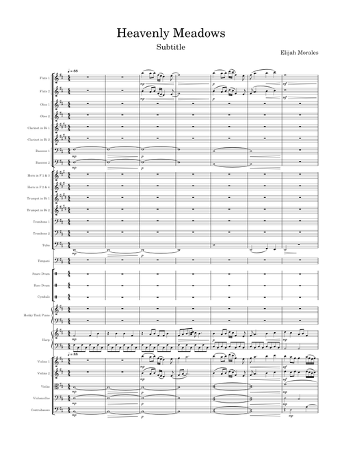 Heavenly Meadows – elijahmrls122 sheet music arranged by HARI88 