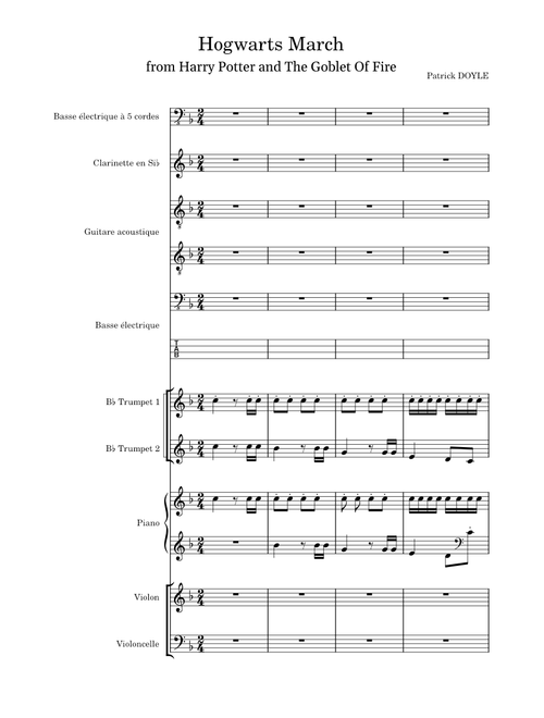 Hogwarts' March – Patrick Doyle Hogwarts March