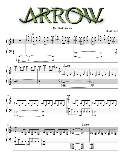 The Dark Archer - Arrow Piano