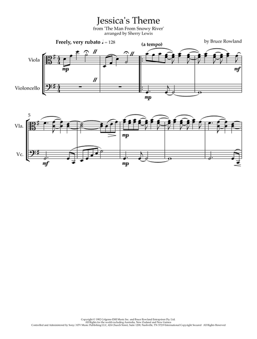 Jessica's Theme (breaking In The Colt) (Arr. Sherry Lewis) - Bruce Rowland (Instrumental Duet)