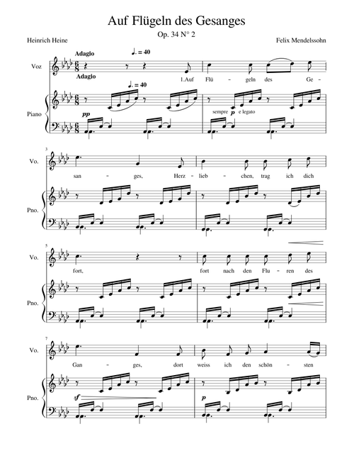 Mendelssohn - Auf Flügeln des Gesanges - LabM
