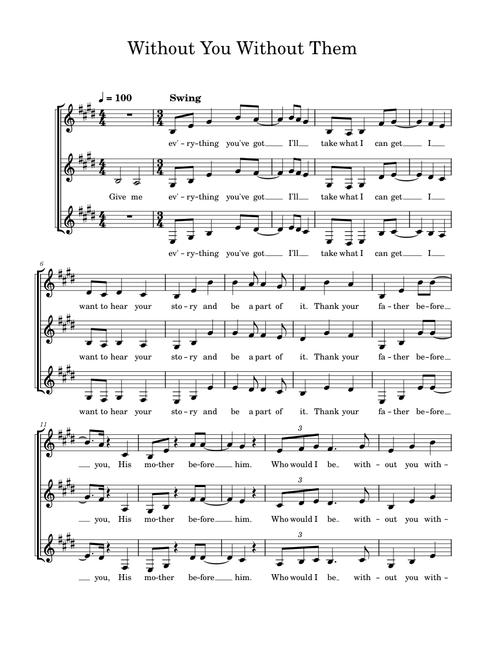 Without You Without Them - boygenius (Sheet Music)