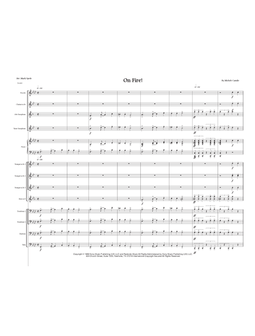 On Fire (Arr. Mark Spede) - Michel Camilo (Marching Band)