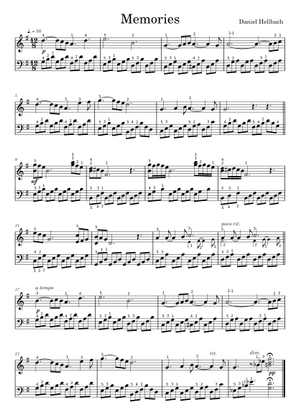 Memories (playback) (Violin & Piano) - Daniel Hellbach Sheet Music