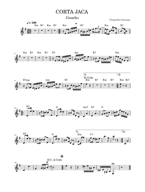 Corta Jaca (Gaúcho) – Chiquinha Gonzaga
