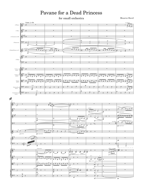 Pavane for a dead princess – Maurice Ravel