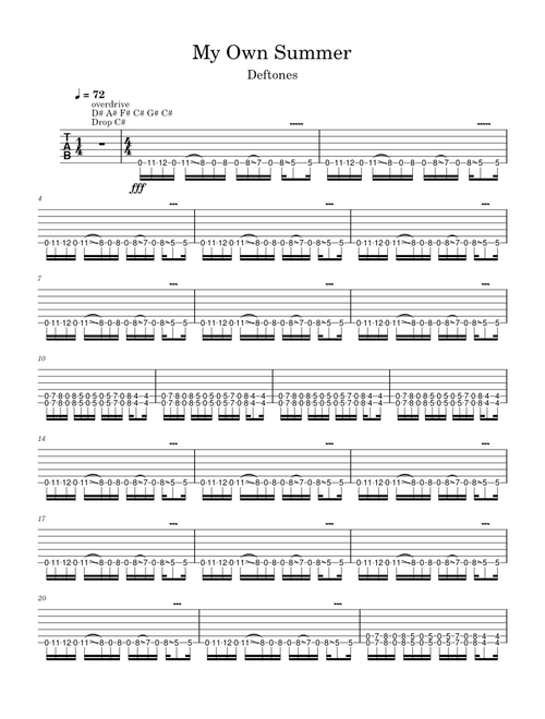 My own summer shove it – Deftones