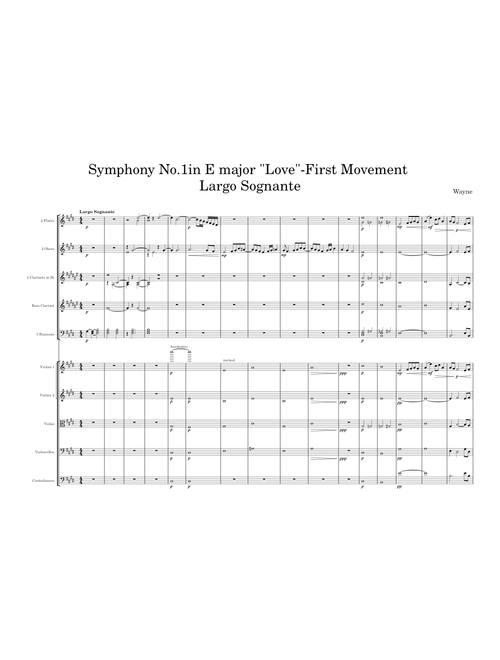 Symphony No.1 in E major "Love"- First and Second Movement – waiminkhant20