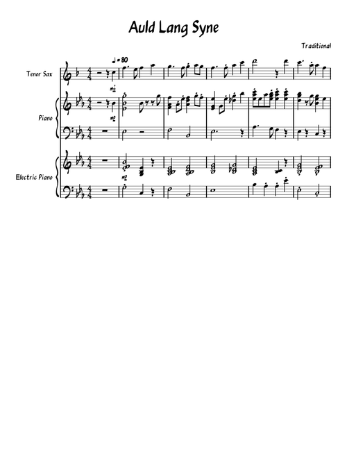 Auld Lang Syne- Traditional