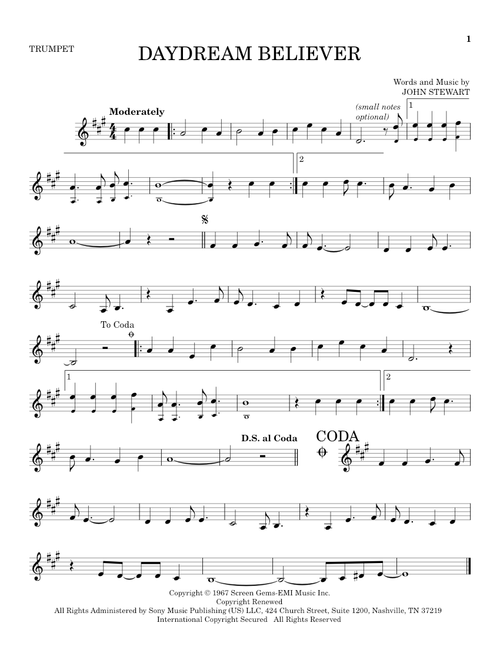Daydream Believer - The Monkees (Trumpet Solo)