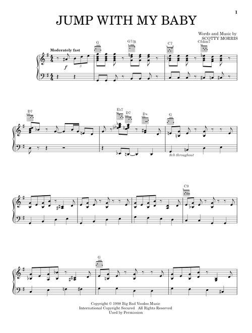 Jump With My Baby - Big Bad Voodoo Daddy (Piano-Vocal-Guitar)