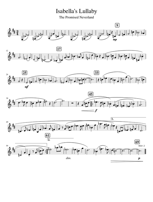 Isabella s Lullaby