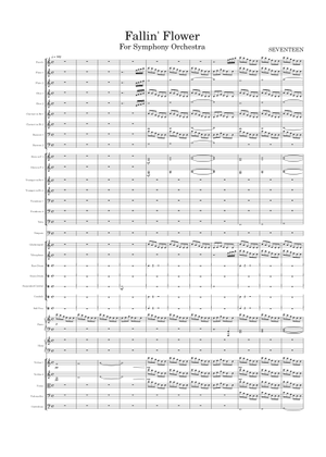 SEVENTEEN - 舞い落ちる花びら (Fallin' Flower) for Piano Solo Sheet
