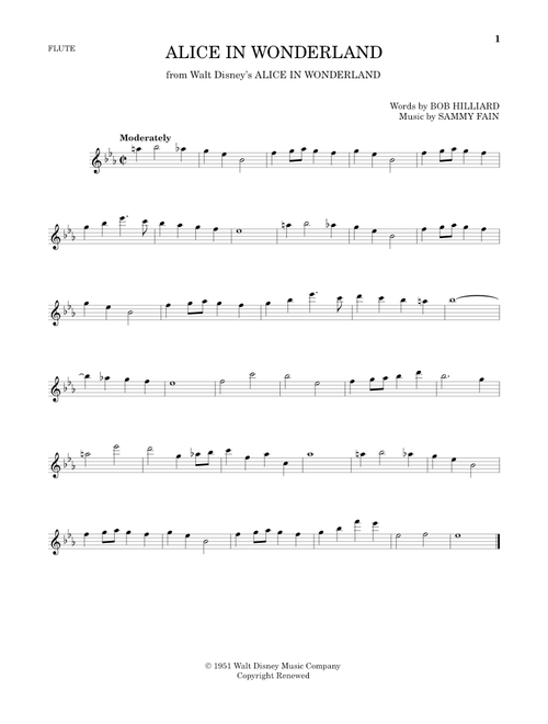 Alice In Wonderland - Bill Evans (Flute Solo)