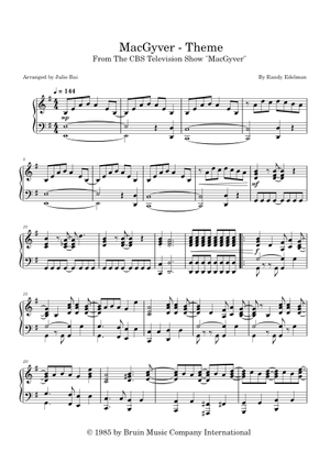 Macgyver Theme Song Sheet Music