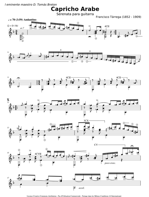 Capricho Arabe - Francisco Tarrega
