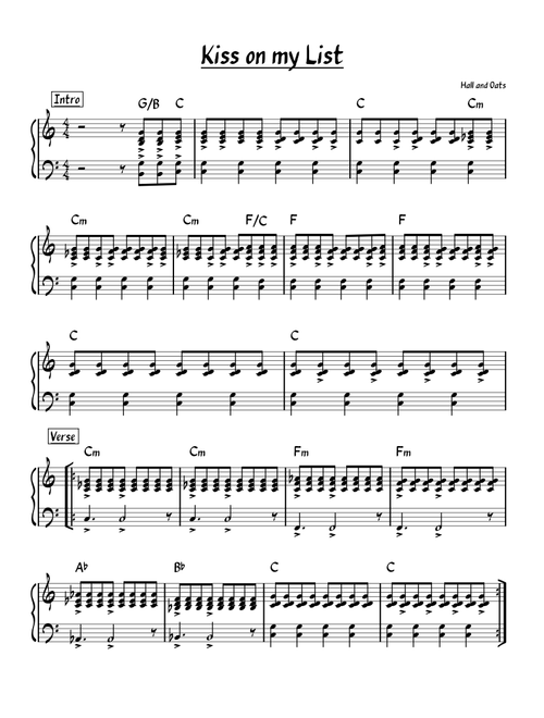 Kiss on my list – Hall & Oates Kiss On My List – Hall & Oates