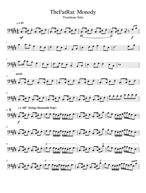 TheFatRat: Monody - Trombone Solo