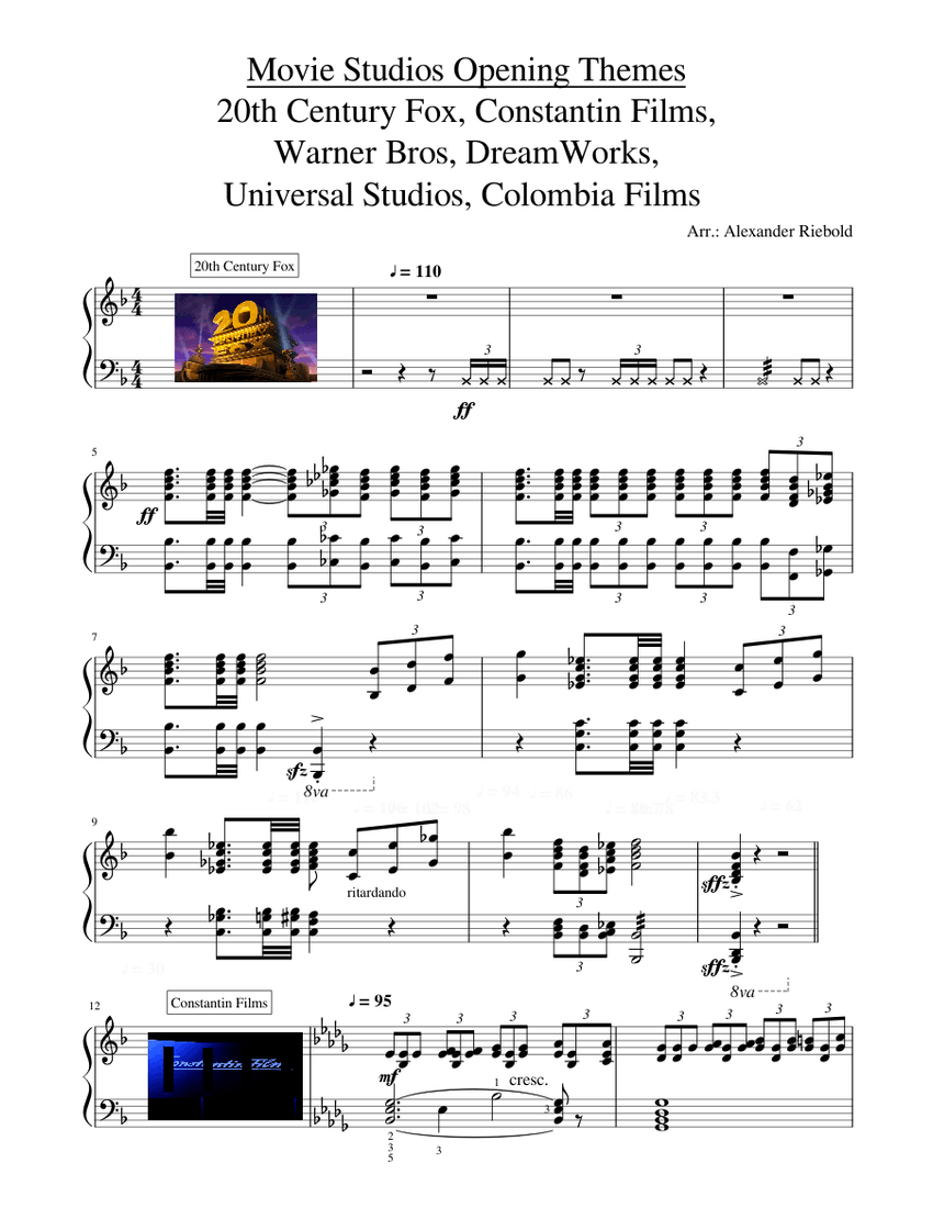 movie-studio-themes-logos-sheet-music-for-piano-solo-musescore