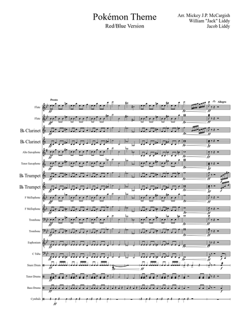 Pokémon Theme - Red/Blue (marching band)