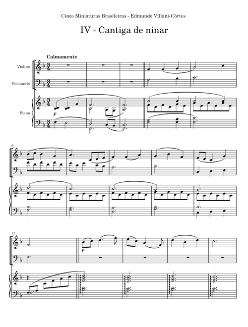 Cantiga de ninar - Edmundo Villani-Côrtes