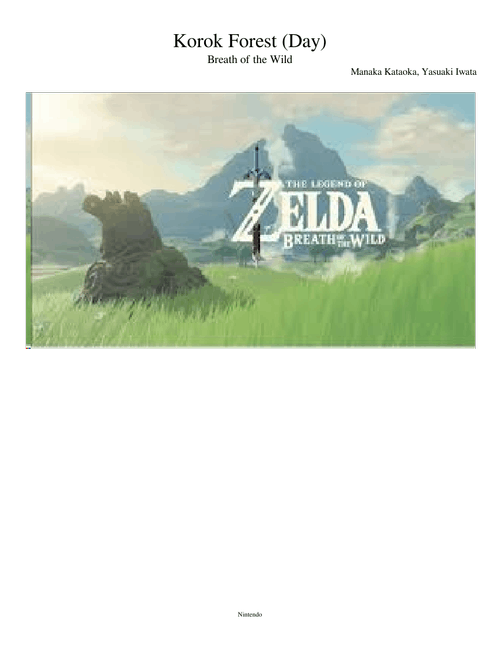 Korok Forest (Day)- Breath of the Wild