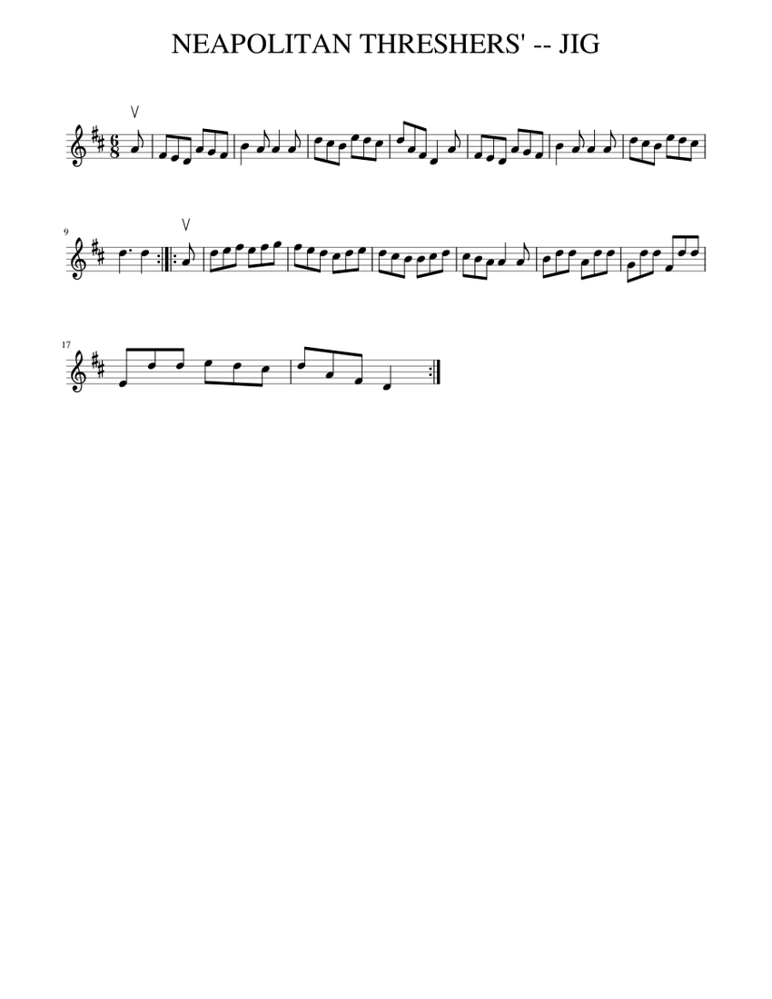 NEAPOLITAN THRESHERS' -- JIG Sheet music for Piano (Solo) Easy ...