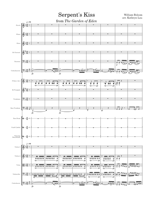 The Serpent's Kiss – William Bolcom