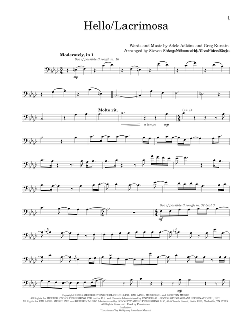 Hello/Lacrimosa - The Piano Guys, Adele (Cello Solo)