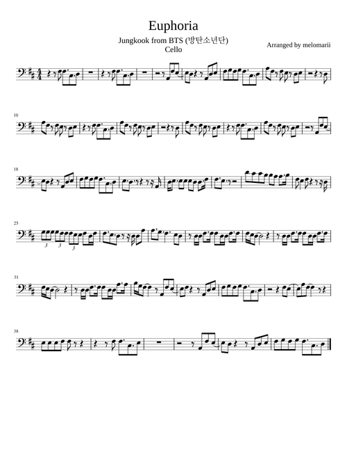 Euphoria - Jungkook (BTS/방탄소년단) -Cello-