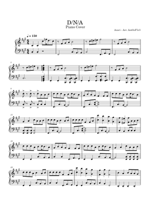 D/N/A / 25時、ナイトコードで。 × 鏡音リン - Azari Sheet Music for