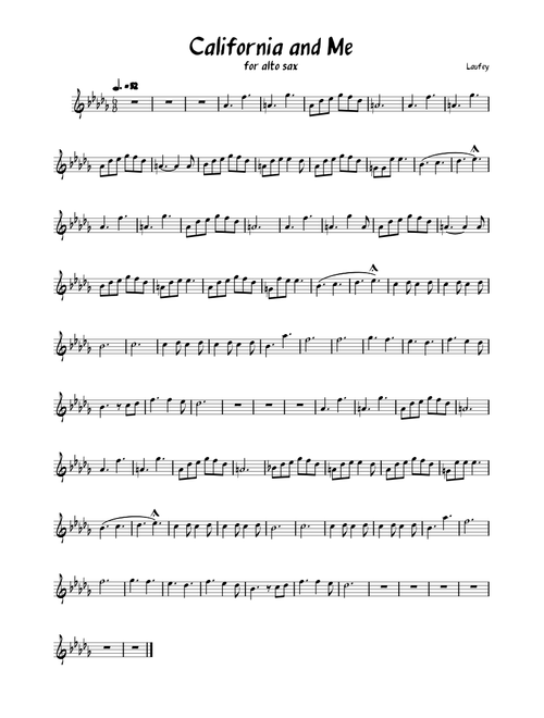 California and Me – Laufey (alto sax)