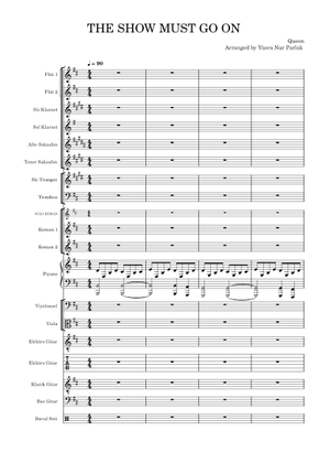 The Show Must Go On (RMX) – Queen - Alto Sax Sheet Music with