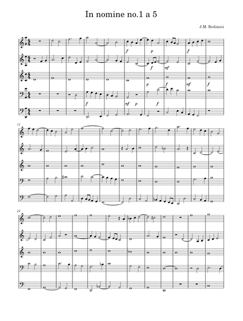 In nomine no.1 a5 - J.M. Redimisi – mygp455
