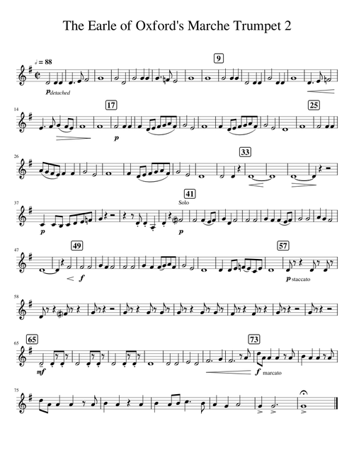 The Earle of Oxford's Marche Trumpet_2