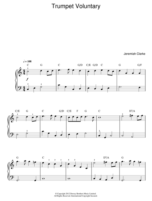 Trumpet Voluntary - Henry Purcell (Piano Solo)