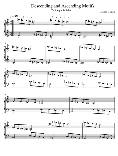 Descending and Ascending Motifs
