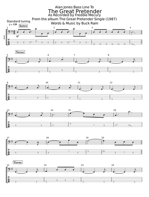 The Great Pretender - Freddie Mercury
