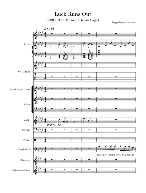 Luck Runs Out – Jorge Rivera-Herrans (EPIC : The Musical)