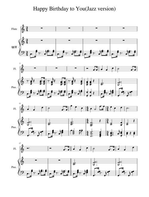 Happy Birthday to You - Jazz version