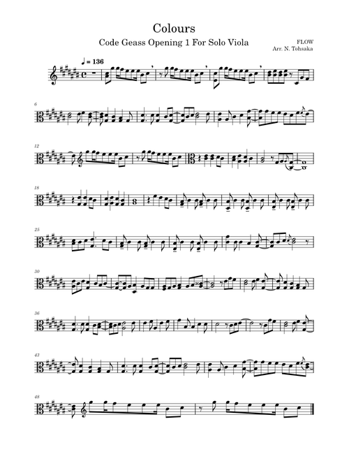 Colours – FLOW Colours Viola Solo
