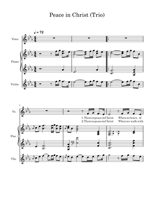 Peace in christ – Nik Day Peace in Christ Trio