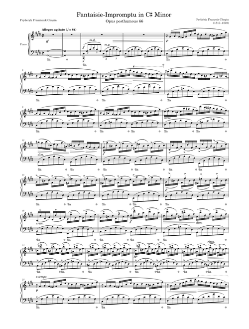 Fantaisie-Impromptu in C♯ Minor – Chopin