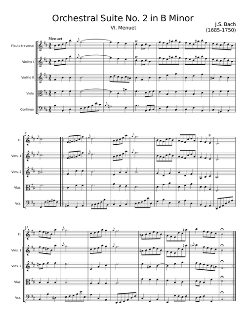 Orchestral Suite No. 2 in B Minor - J. S. Bach