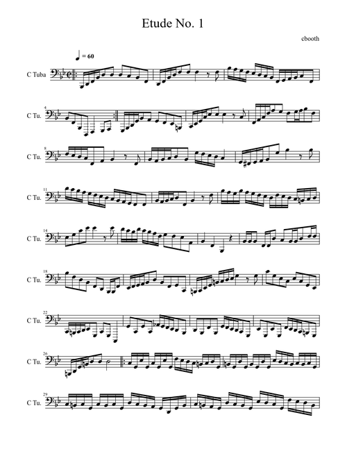 Tuba Etude No. 1