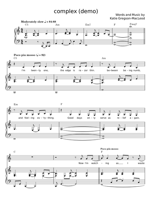 Complex (demo) - Katie Gregson-Macleod