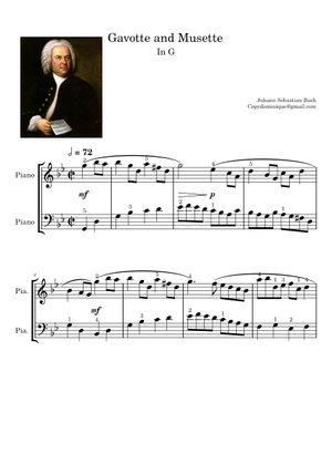 Gavotte and Musette (From English Suite No.3 in G minor, BWV 808 ...