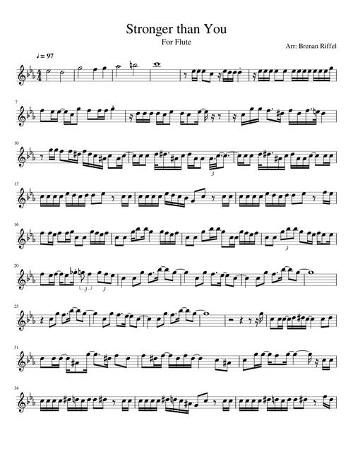 Stronger than You- For Flute!